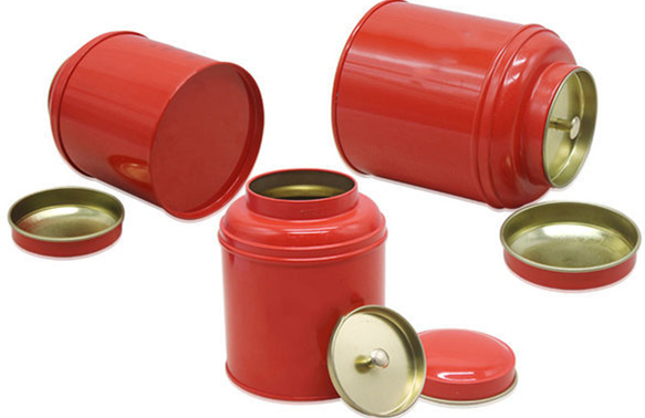 紅色喜(xǐ)慶茶葉罐